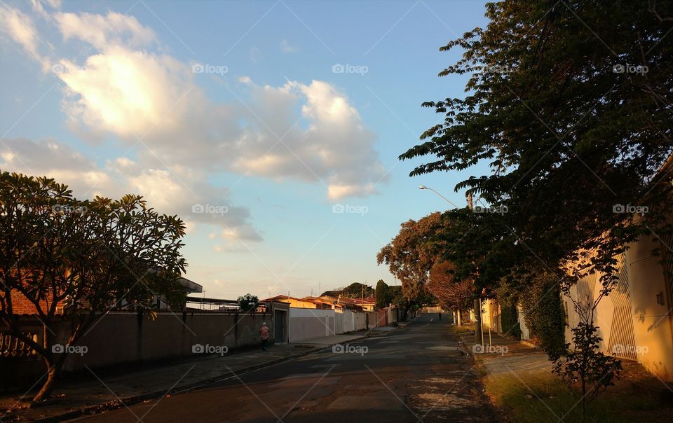 Nostalgic evening in the street