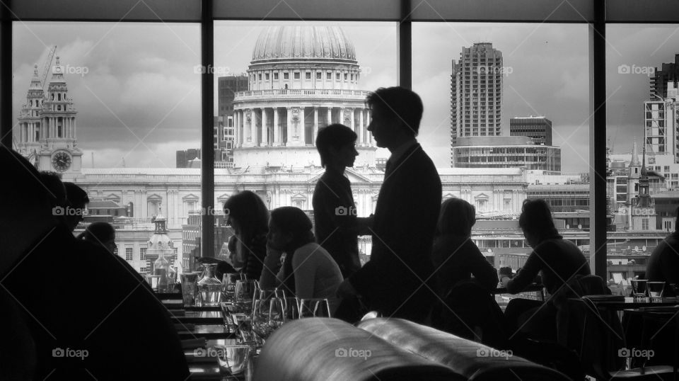 London restaurant with a view