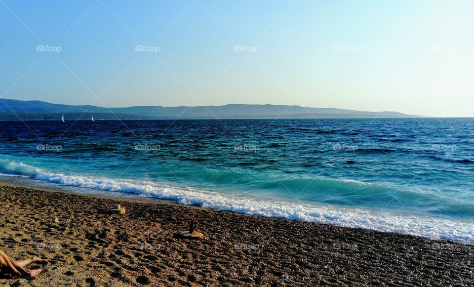 Zlatni rat Beach, Bol, Island Brac, Croatia