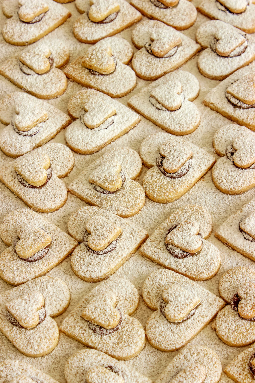 Monochrome - cookies heart shaped