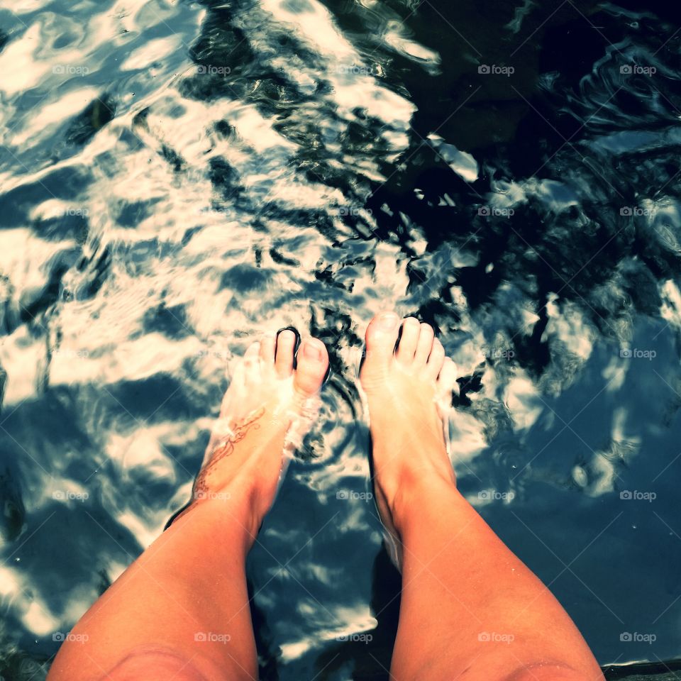 Nature's spa. Went on a hike barefoot in Maui.