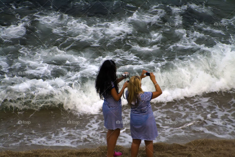 shooting the waves