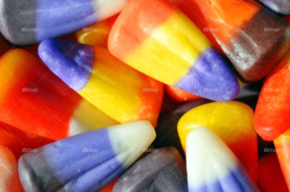 Delicious fall candy corn.