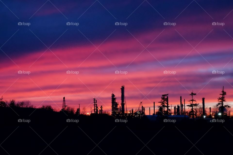 Industrial sunset