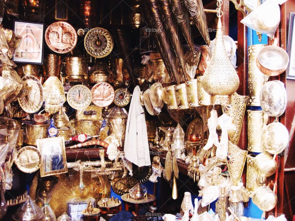 Gold and silver shop Marrakech