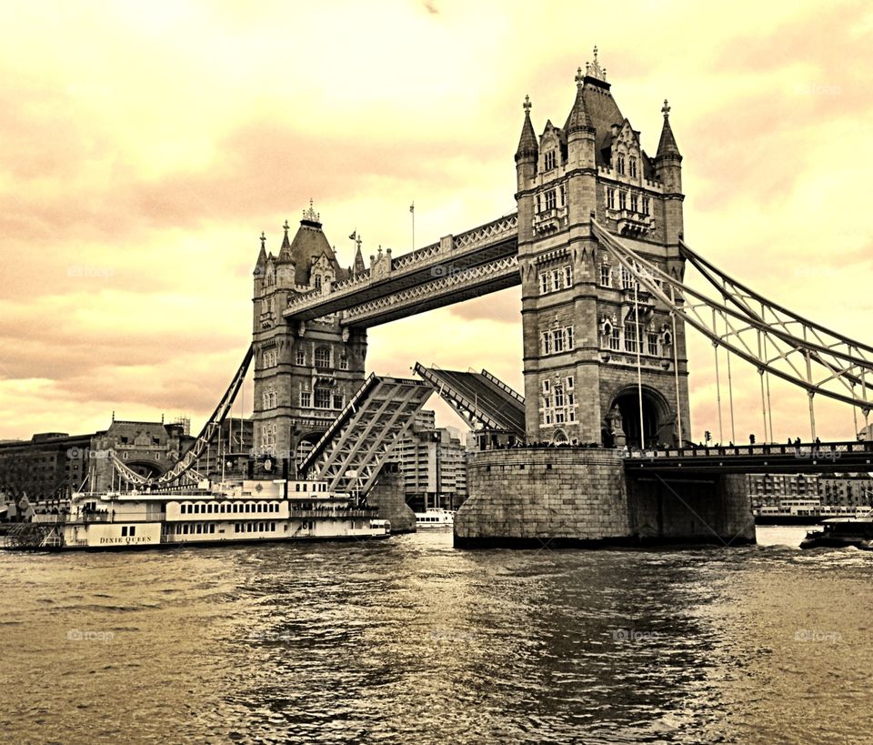 Tower Bridge, London, England.