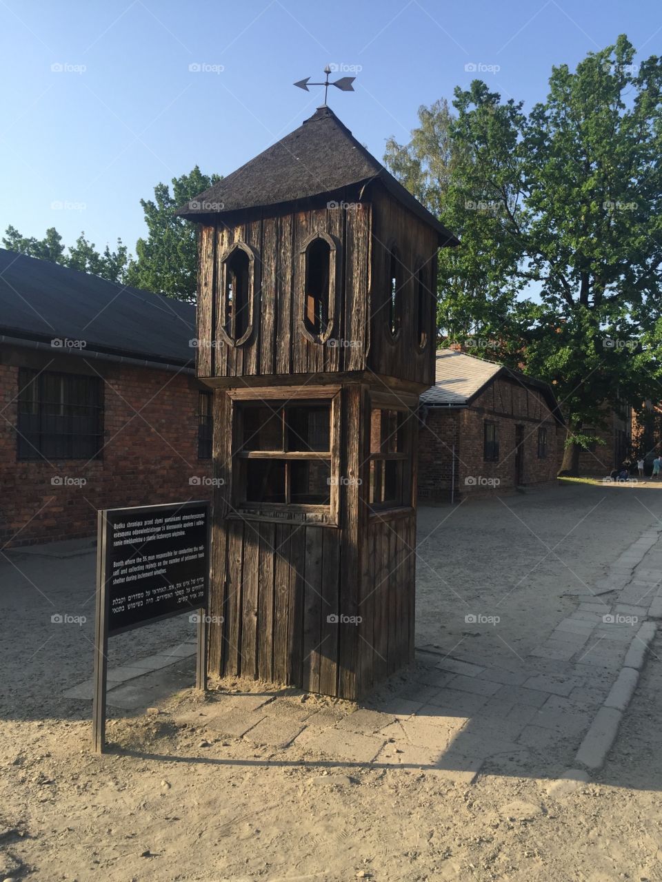 Cabin of a security officer in a Concentration camp Oswiecim 