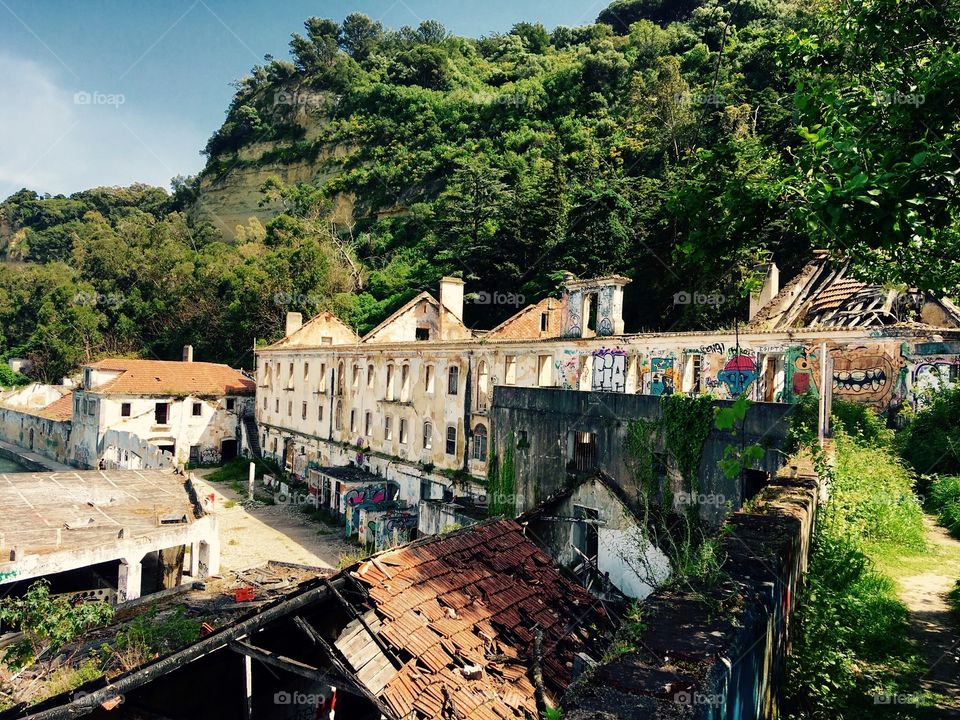 Old house, lost city, ruins 