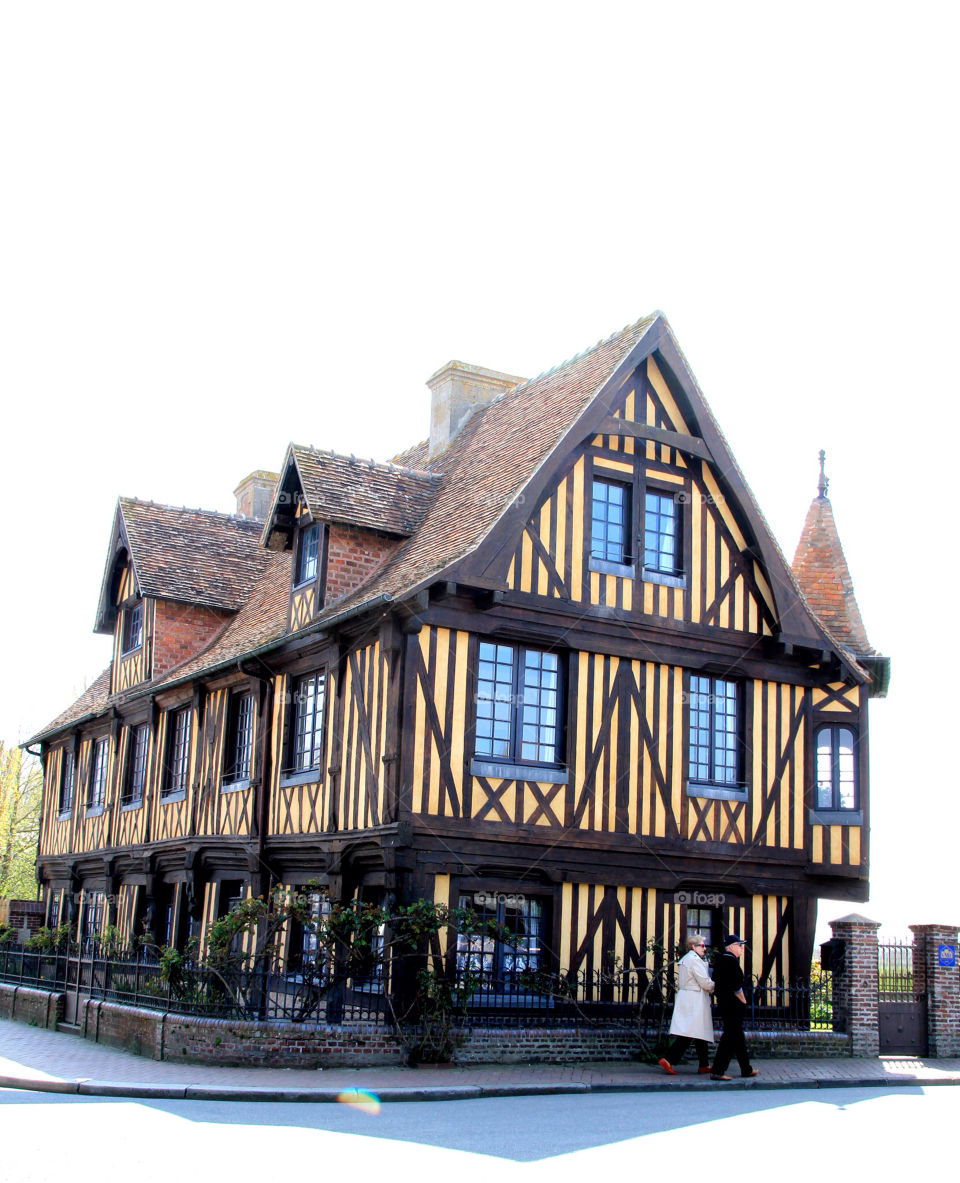 Old Normandy timbered house