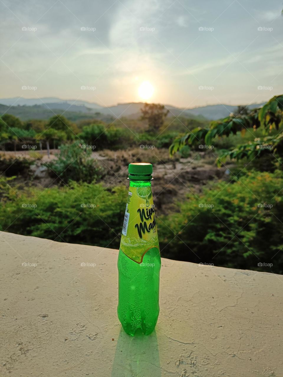 Photo object with Sunrise background