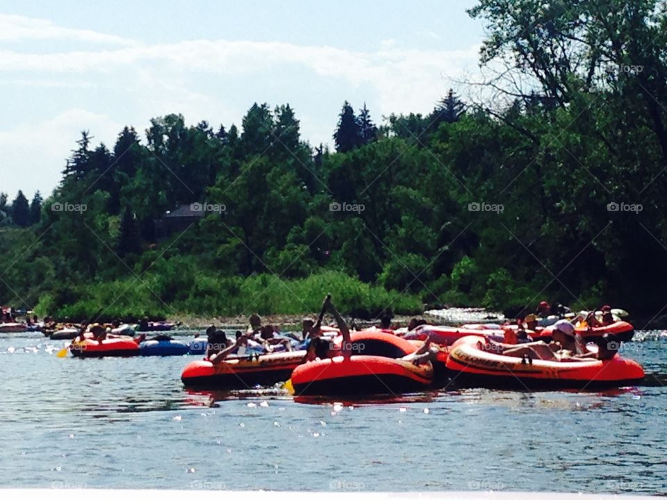 Lazy float on bow river