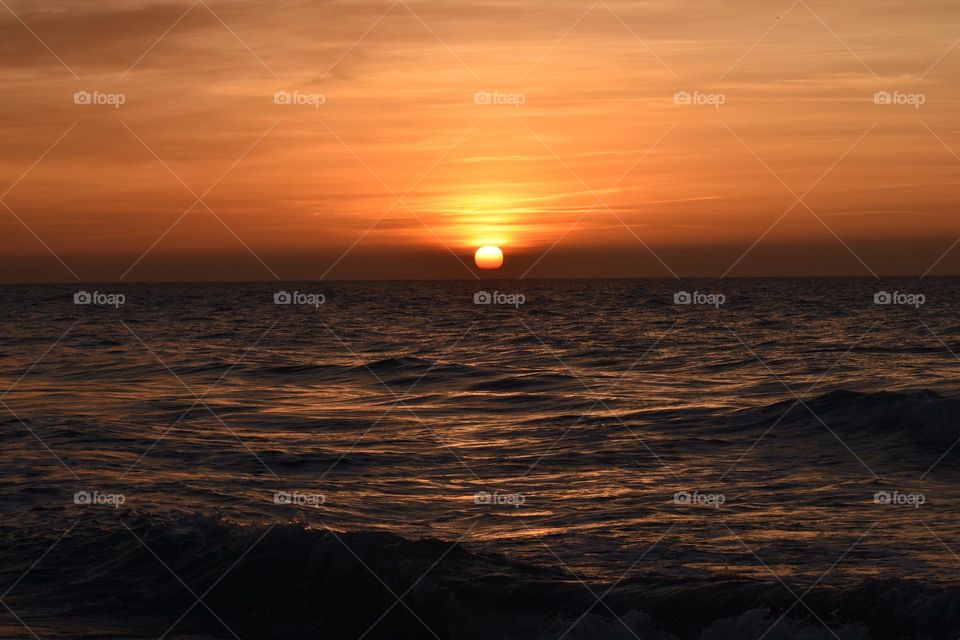 Sunrise in the beach