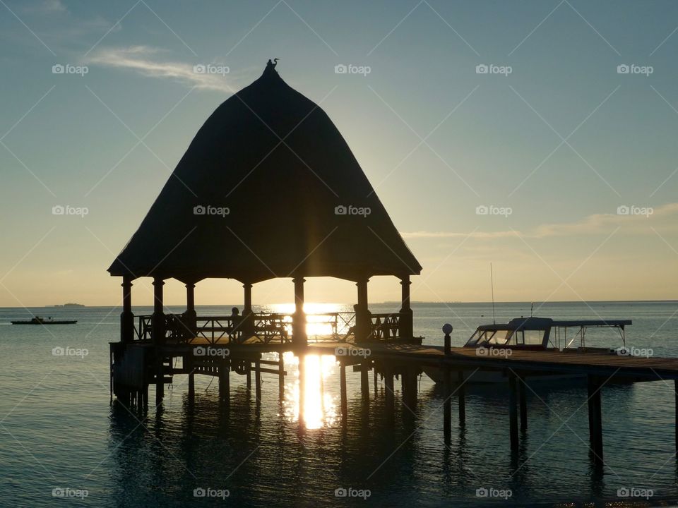 Sunset Time on the Maldives