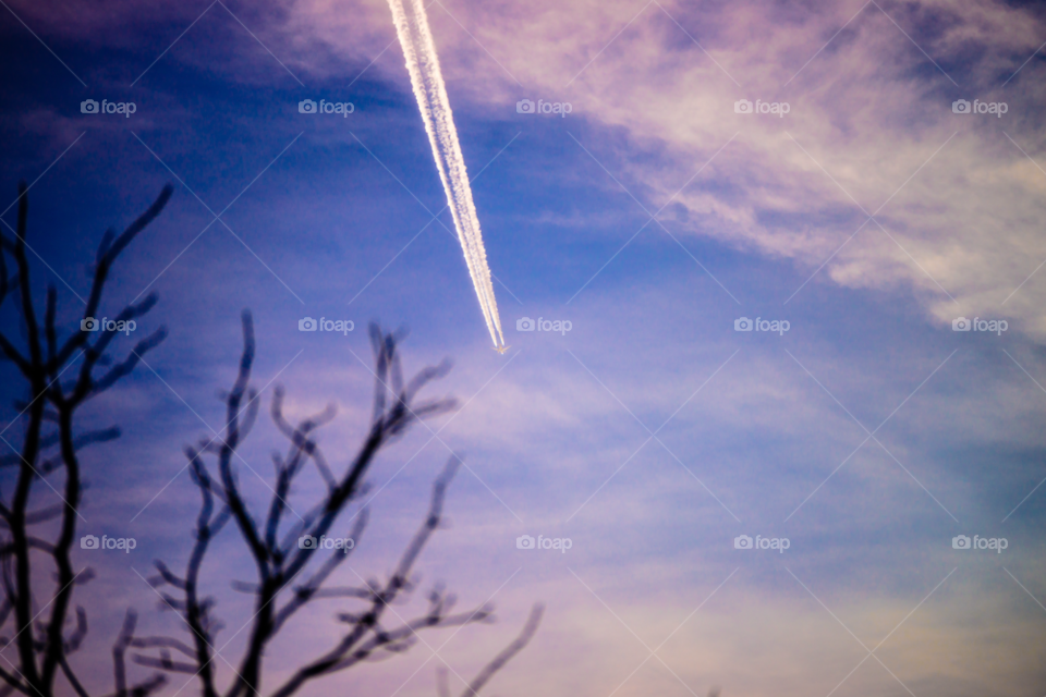 winter sunset clouds cold by delvec
