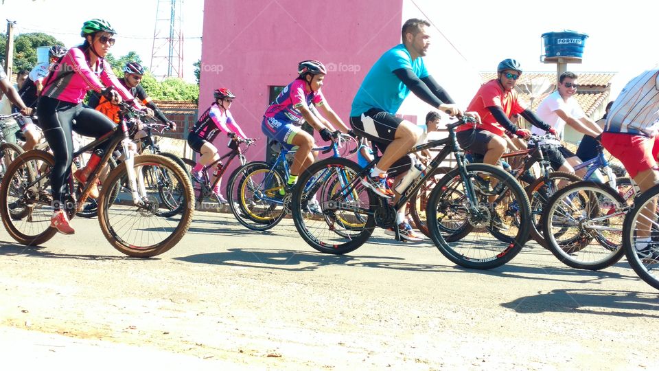 Grupo de ciclistas