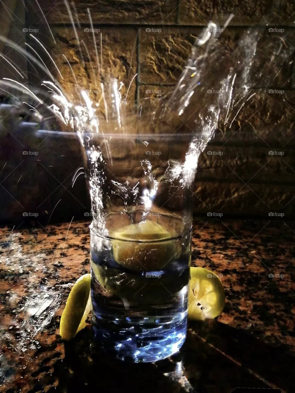 Water blowing off