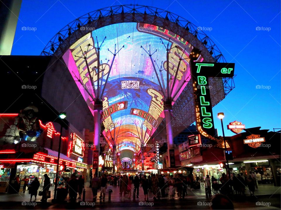 The Fremont Street Experience in Las Vegas 