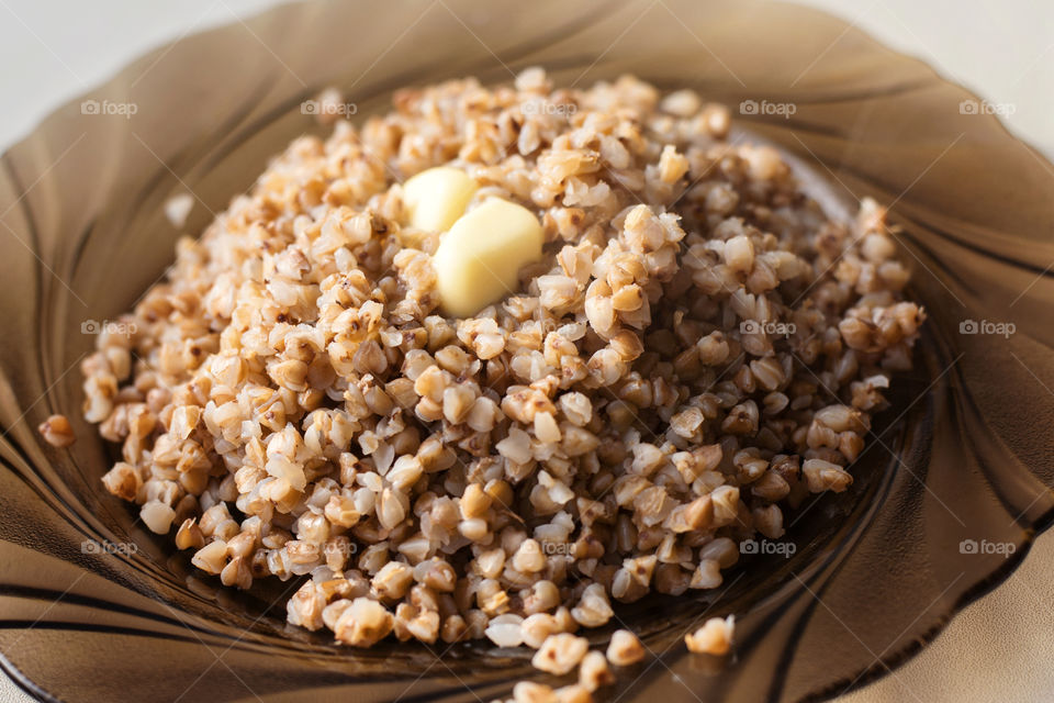 Buckwheat porridge with butter