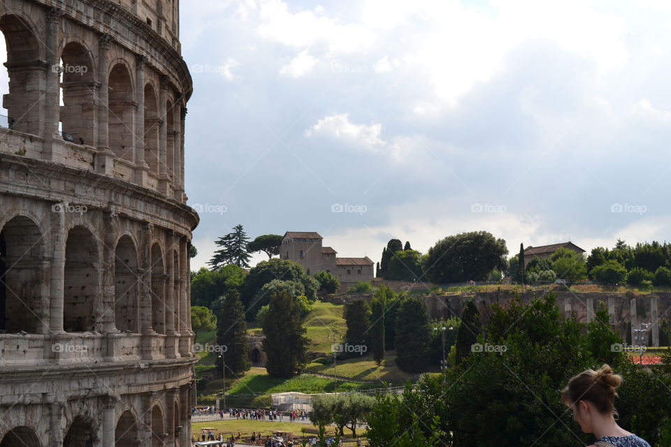 Landscape past the coliseum 