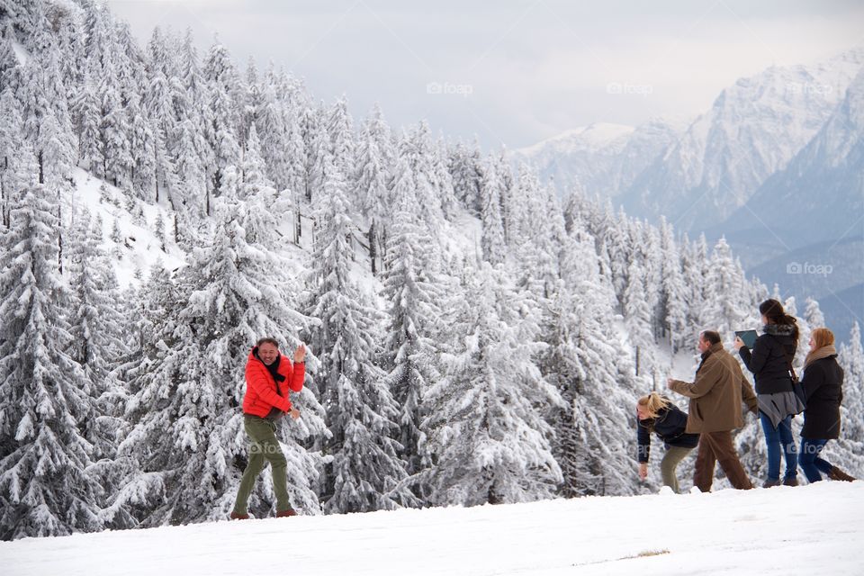 Peak Postavarul , Poiana Brasov, Romania 