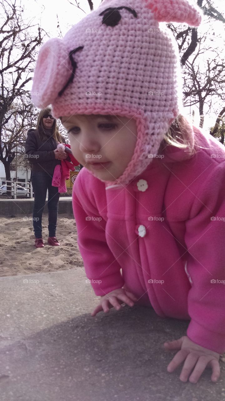 Child, Winter, Cold, Little, People