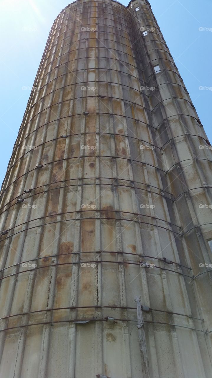 outside of grain silo