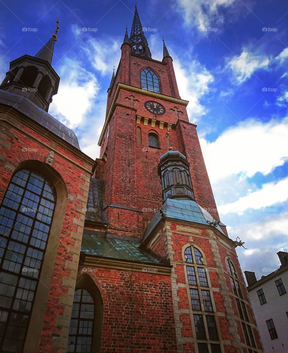 Swedish, Stockholm, Church, Sky, Architecture
