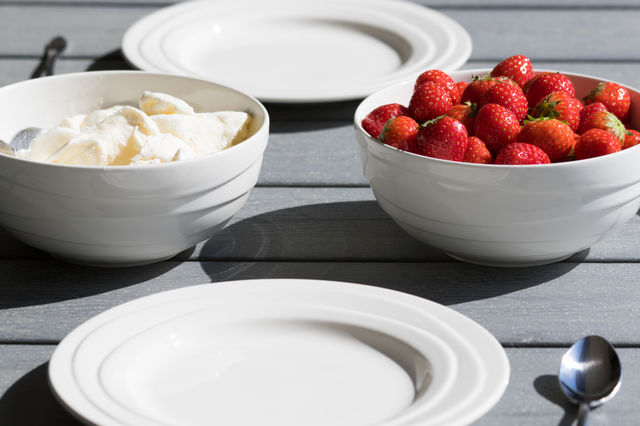 Strawberries and ice cream - jordgubbar och glass