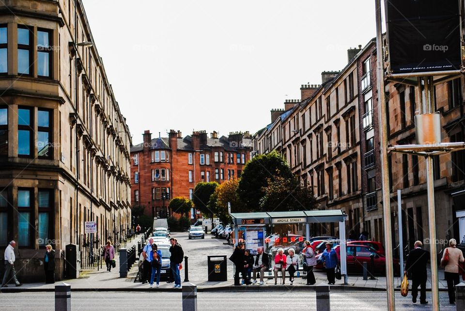 Scotland bus stop