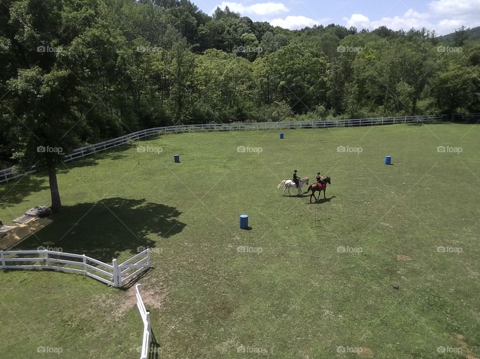 Ready to ride horses