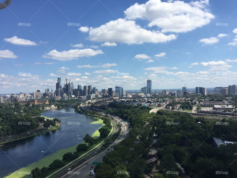 Bird's eye view of Philadelphia 