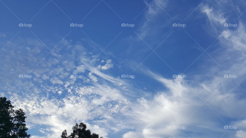 Striking cloud pattern