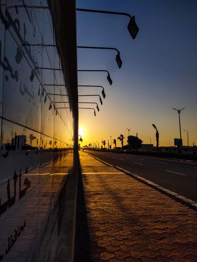 leading lines & sunset