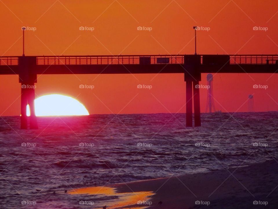 Pier sunset