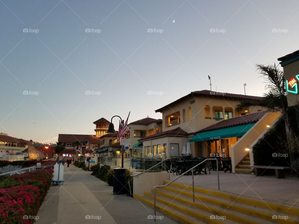 Evening at Ventura Harbor California