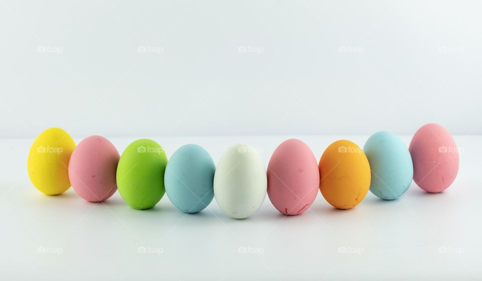 Colorful easter eggs