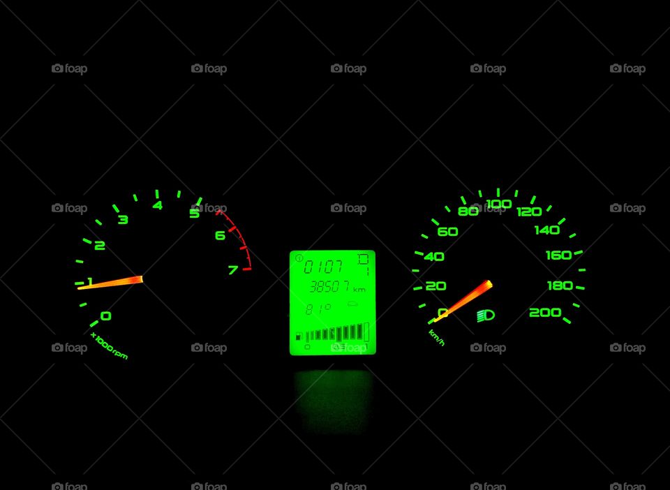 speedometer tachometer and on-board computer