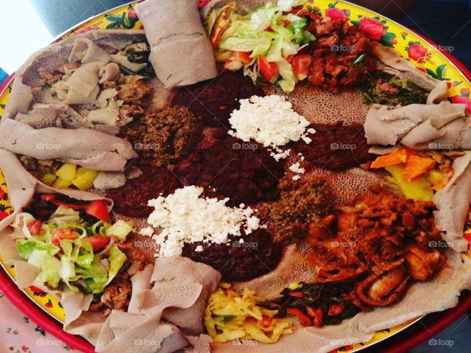 I didn't know what to expect..but this Ethipian dish is so good!