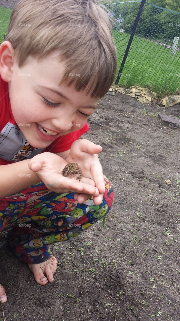 just a boy and a toad