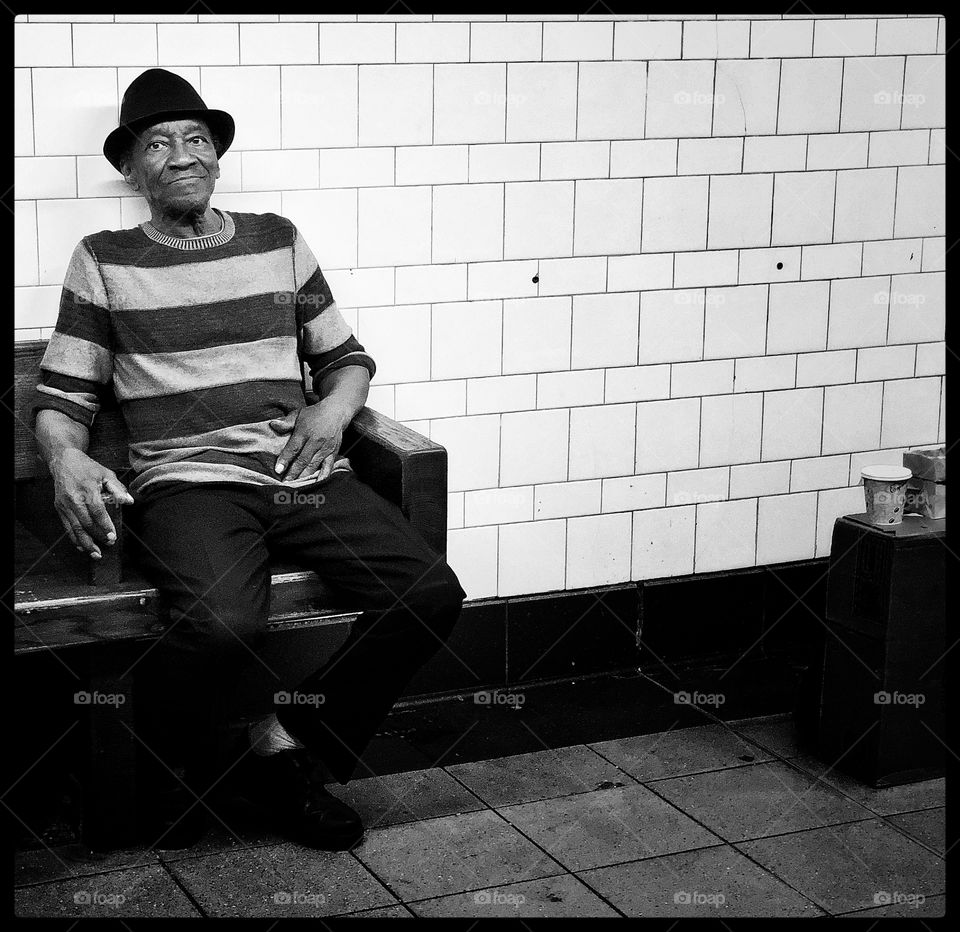 Subway station musician 
