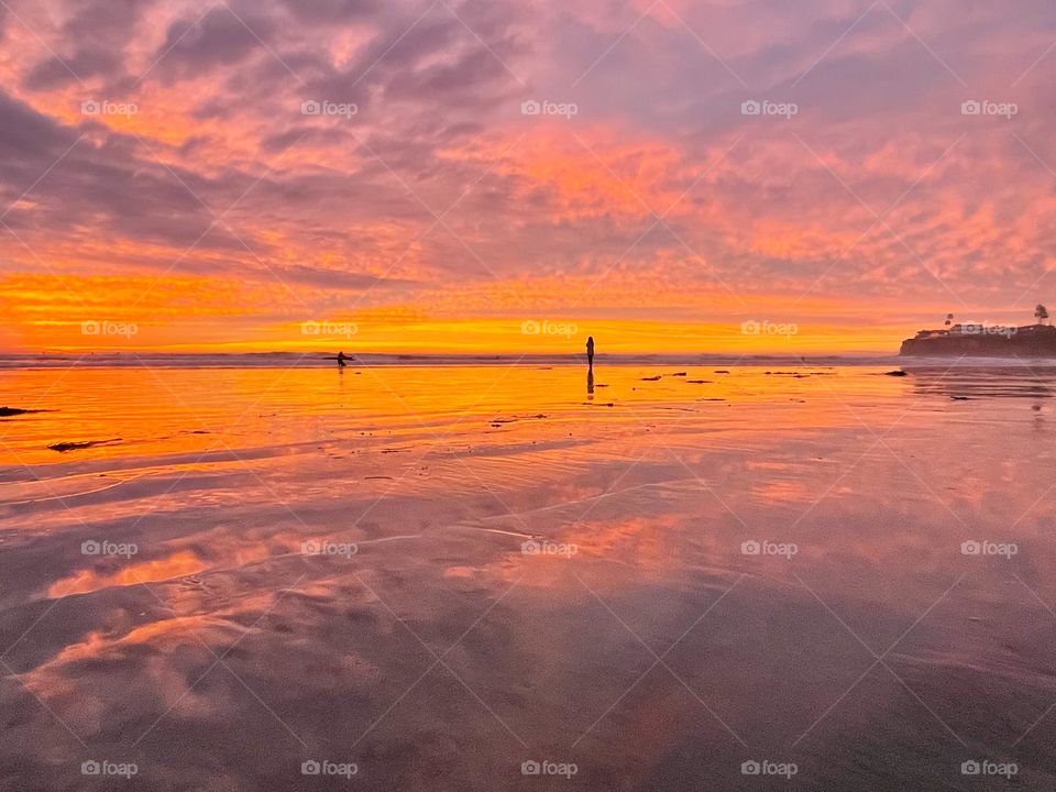 epic San Diego sunset - no filter - cotton candy skies 