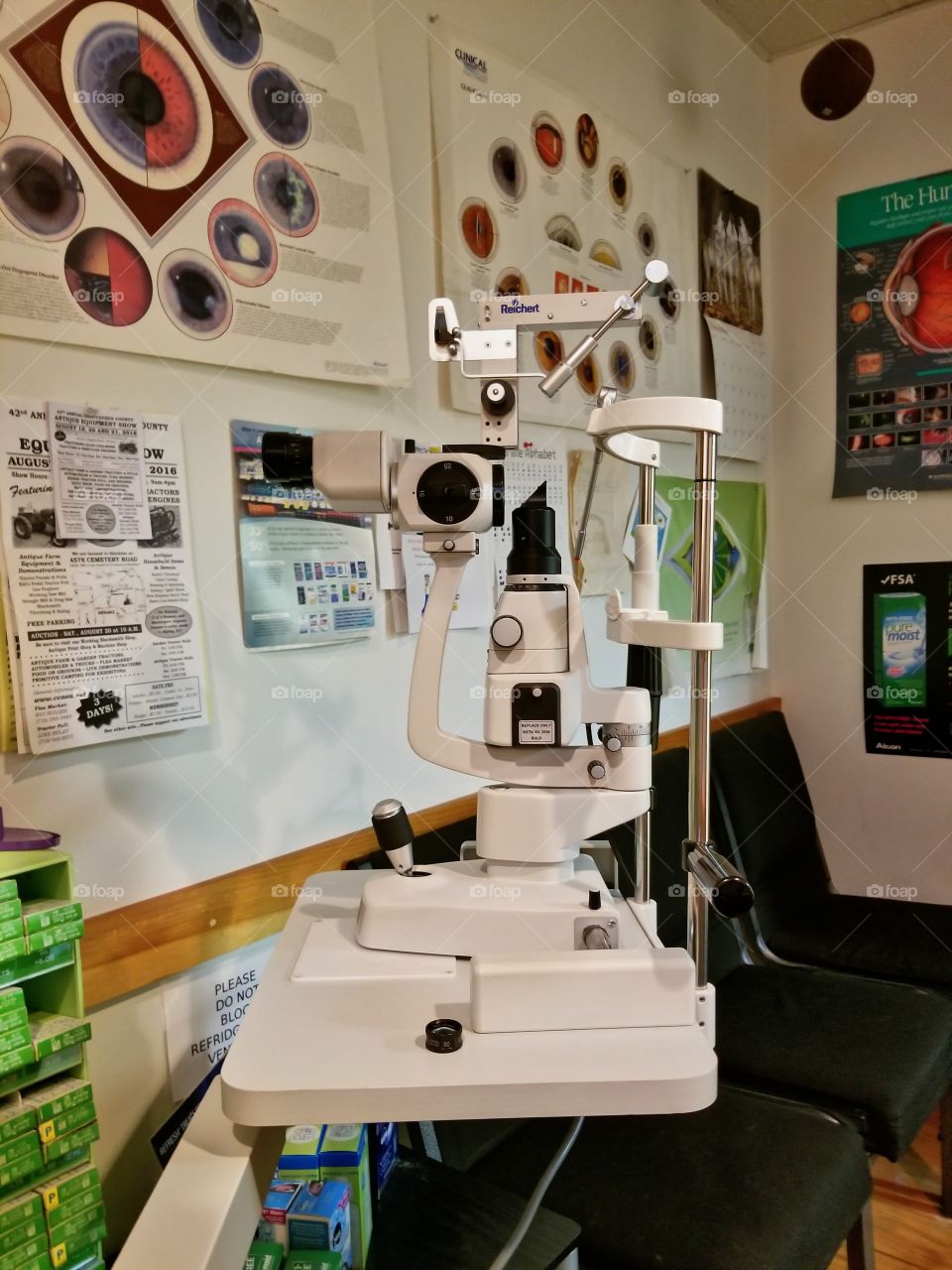 Getting an eye exam