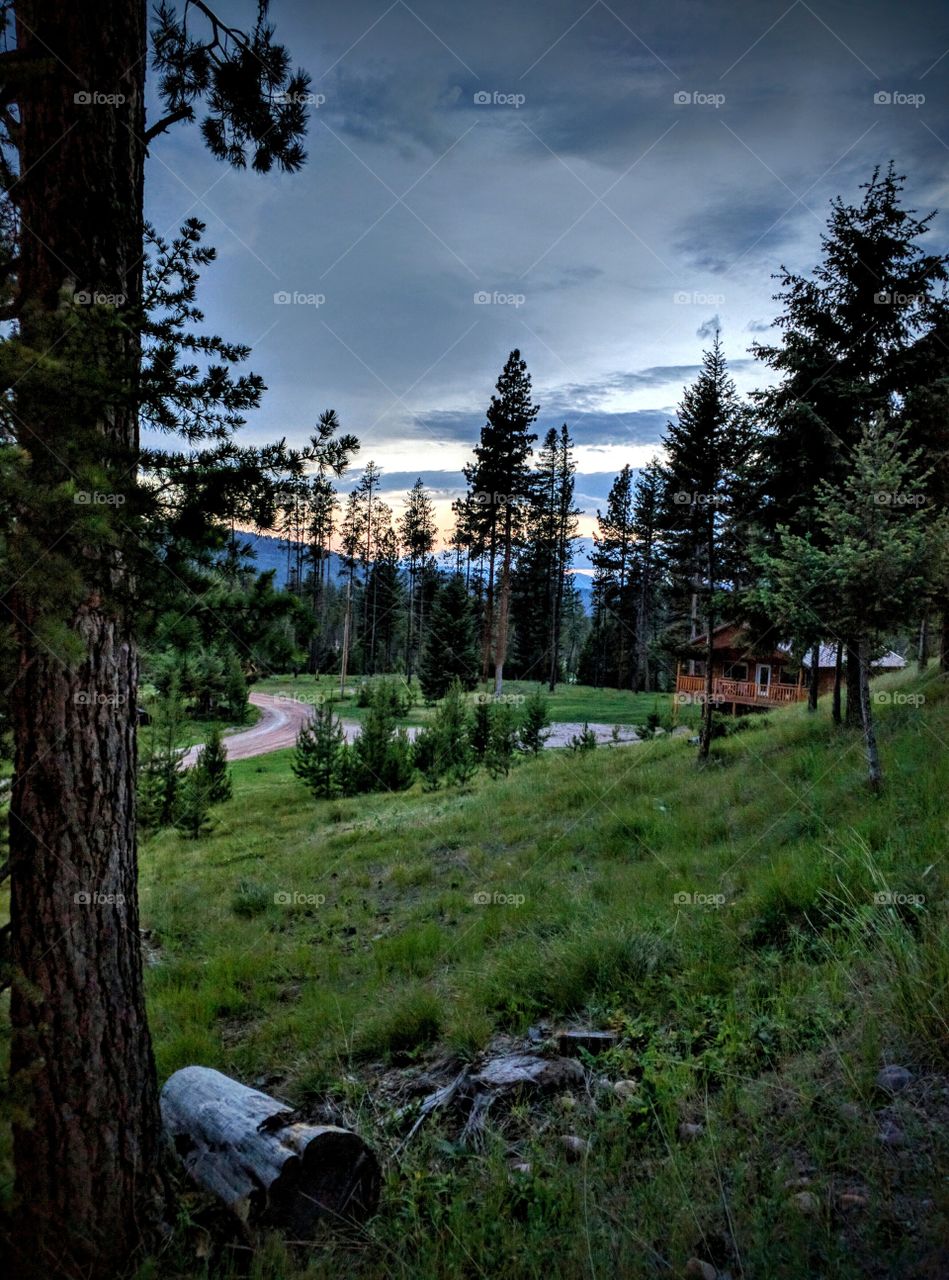 Stunning evening in Seeley Lake, MT