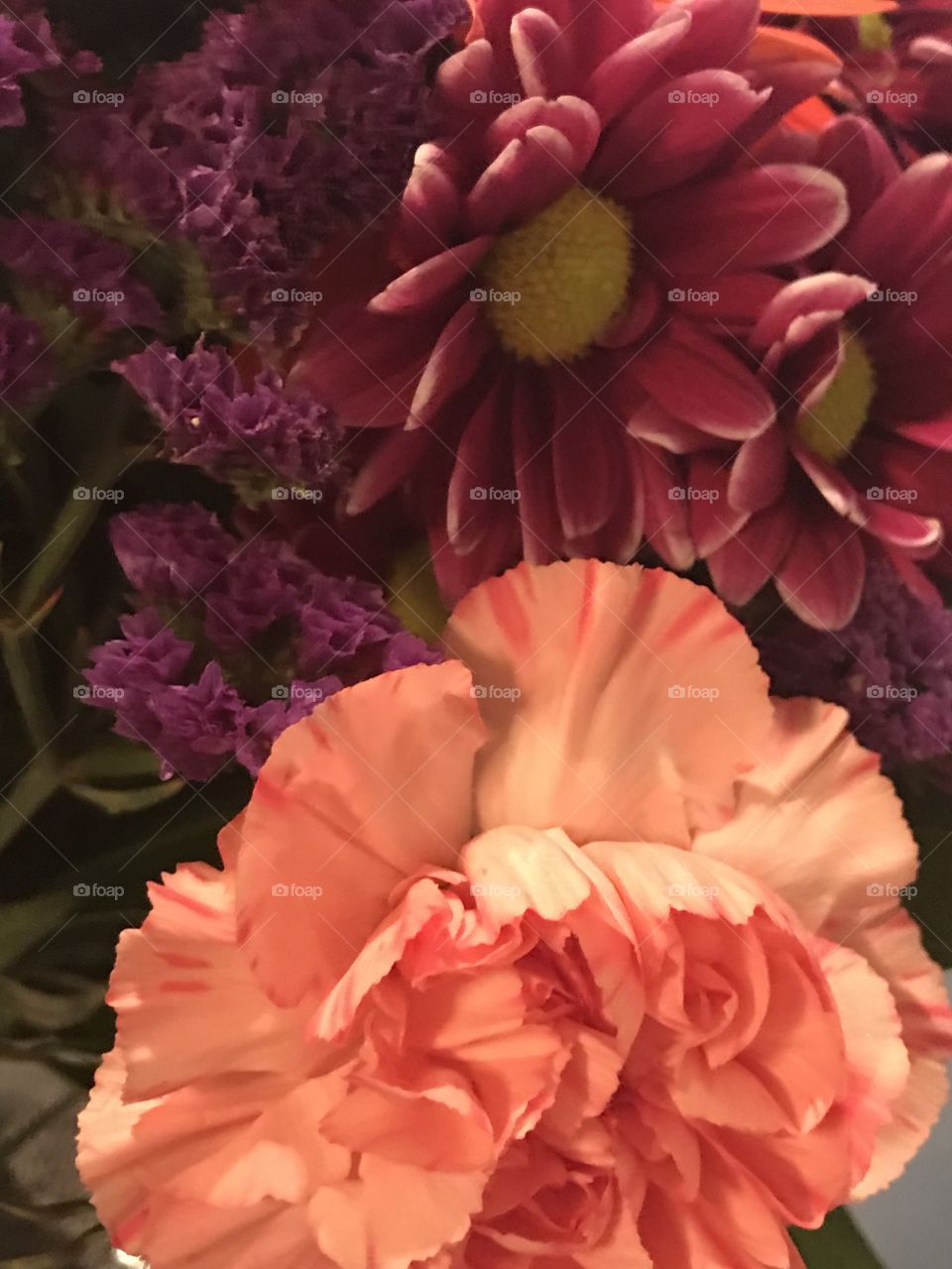 Pink, Orange, Yellow, & Purple Flower Bouquet