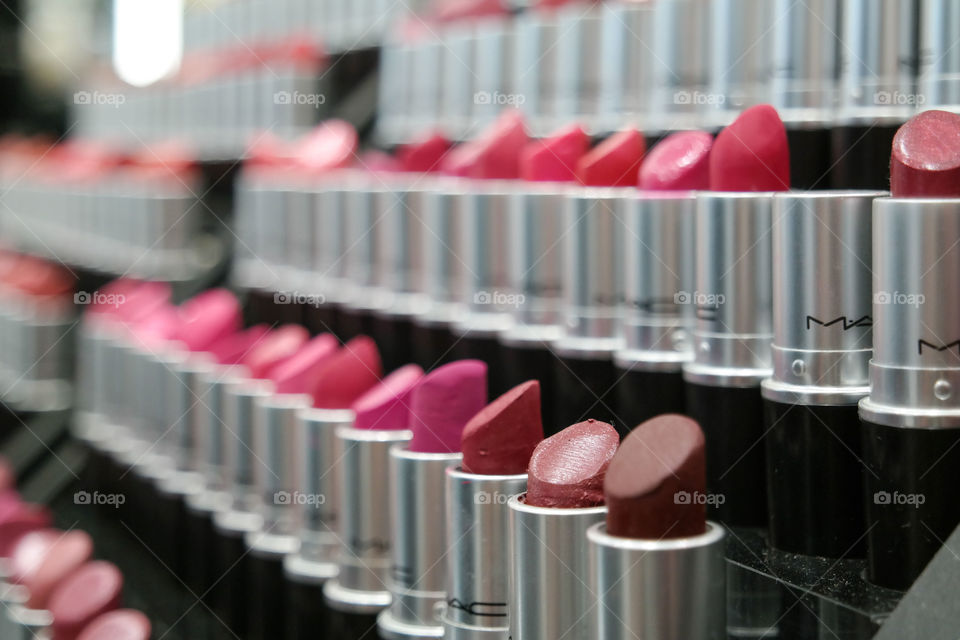 Make up lipstick close up