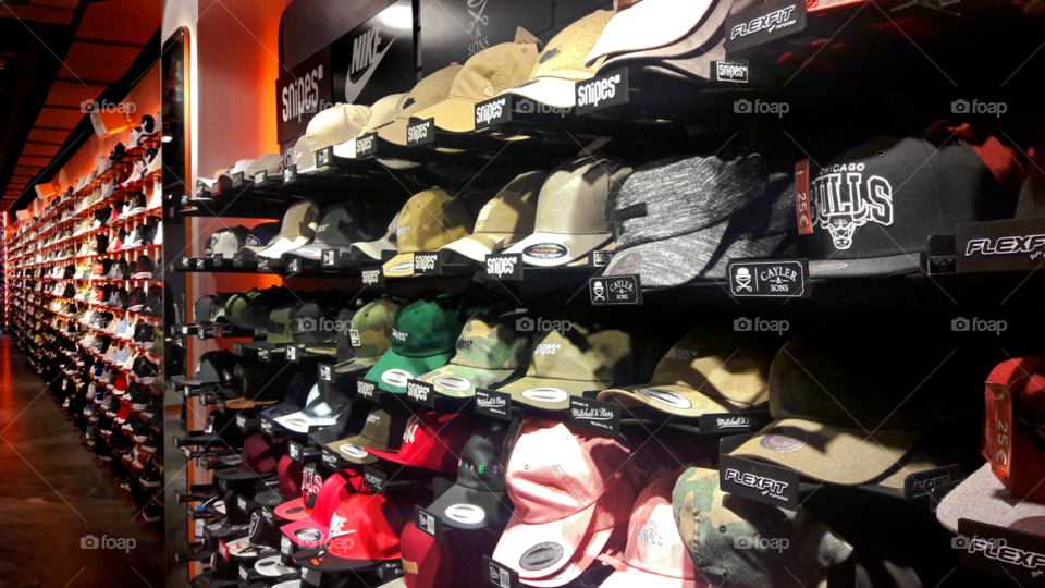 Wall of hats