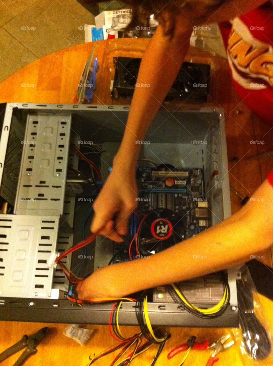 Building his first PC and learning as he goes. 