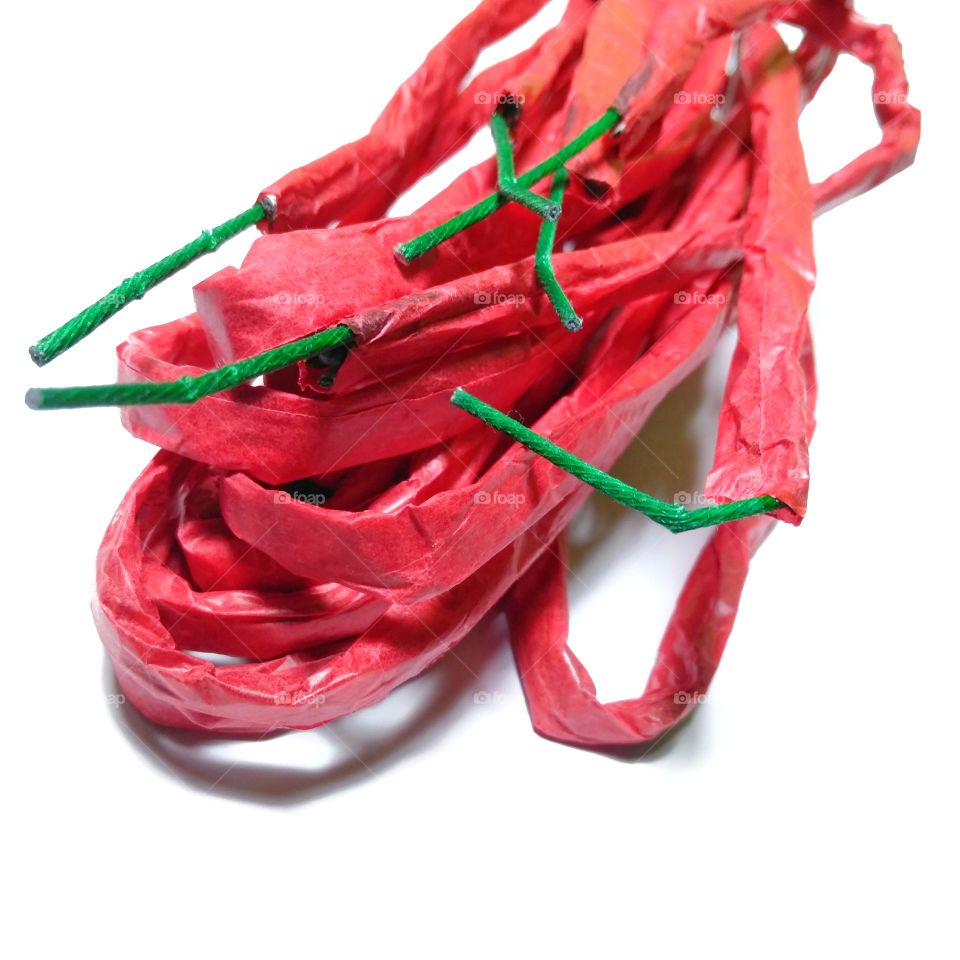 Fireworks on the white background