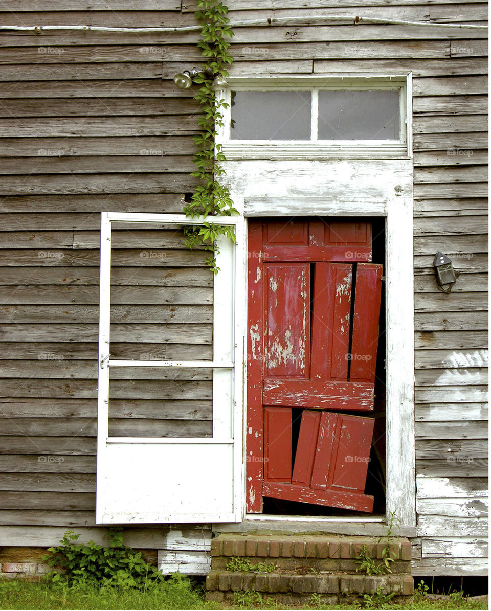 red color church door by probie15