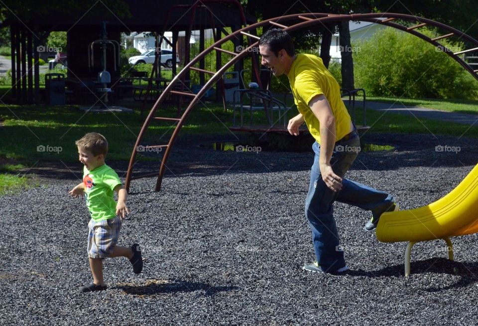 Father and Son Playtime